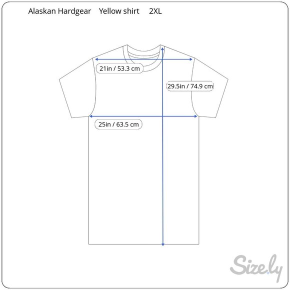 Alaskan Hardgear By Duluth Trading Co T-Shirts Mens 2XL 2 Pack Yellow Black - Picture 5 of 13